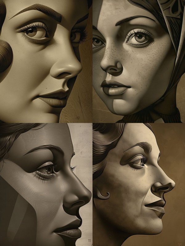 Golden Sculpted Elegance