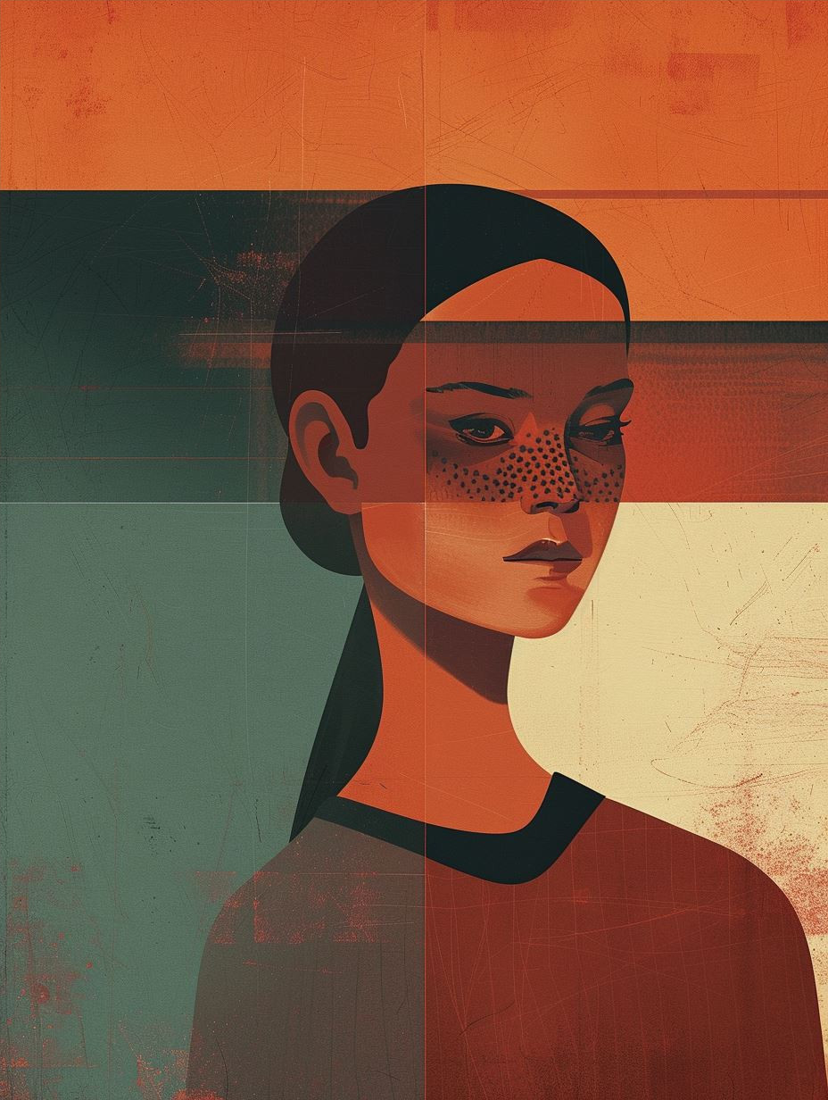 Geometric Prism Portrait Study