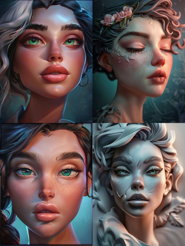Ethereal Gaze in Soft Light