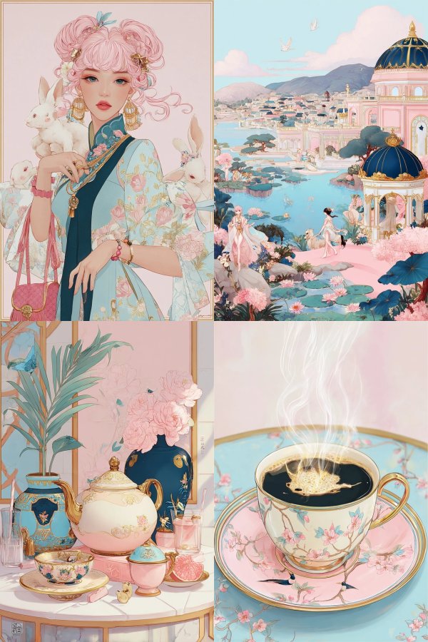 Pastel Blossom Elegance