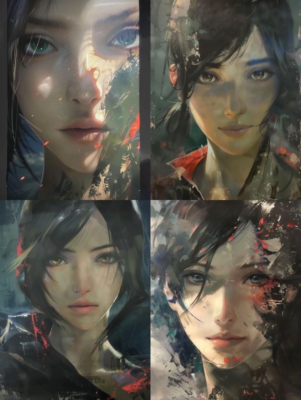 Ethereal Prism Portrait Fusion
