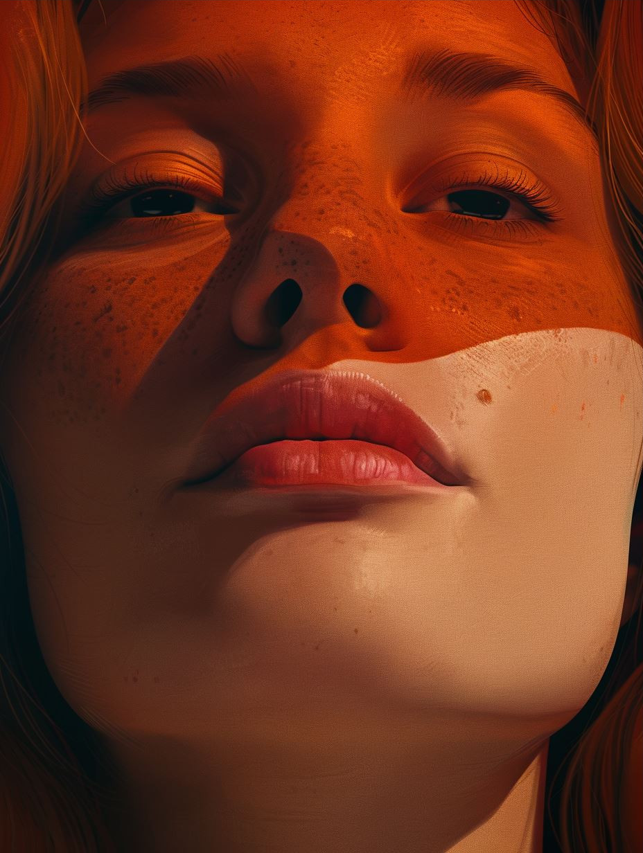 Golden Hour Freckled Portrait