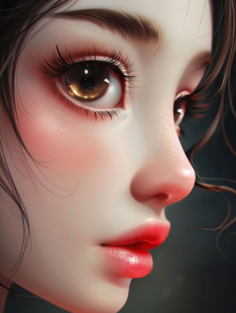 Ethereal Crimson Gaze