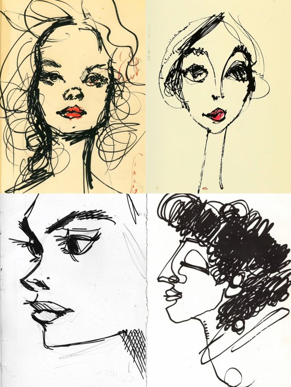 Chaotic Ink Portrait Study