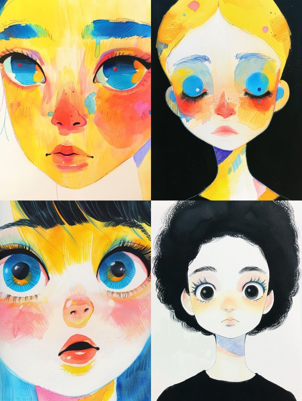 Neon Watercolor Soul