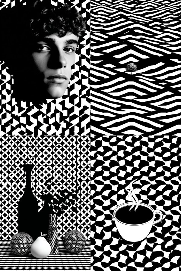 Geometric Shadow Portrait