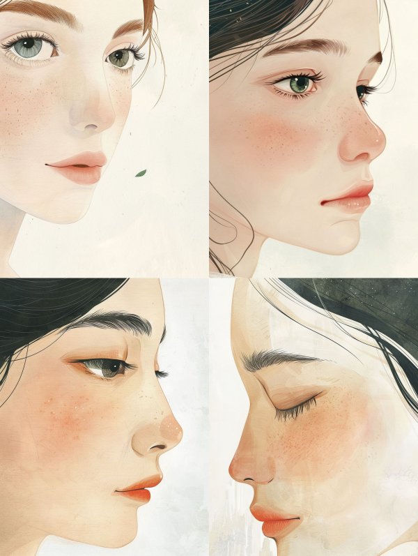 Ethereal Pastel Portrait