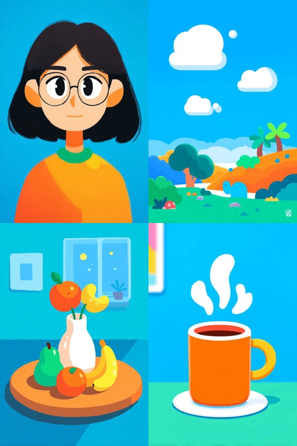 Vibrant Modern Portrait