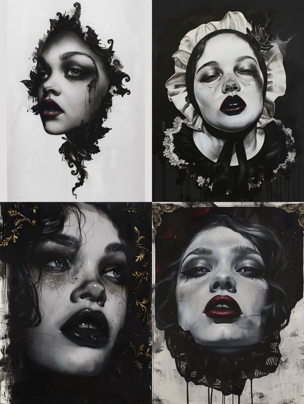 Ink Shadow Elegance