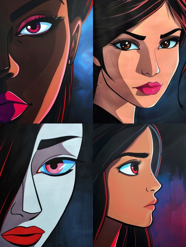 Neon Noir Portrait