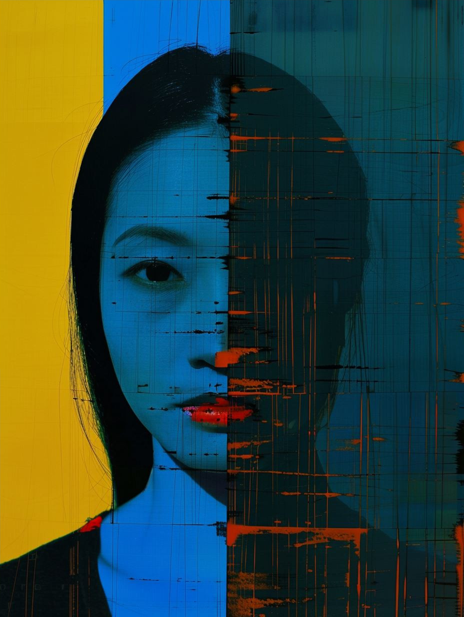 Fragmented Digital Portrait Study