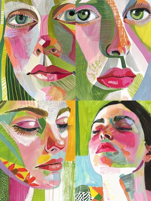 Prismatic Fragment Portrait
