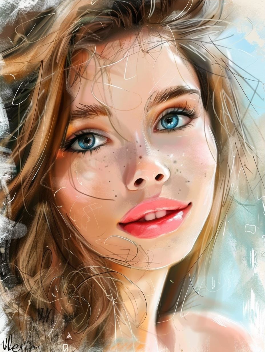 Ethereal Digital Sketch