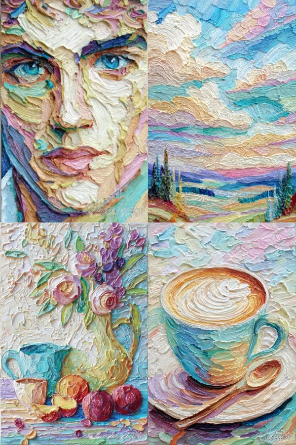 Impasto Prism Portrait