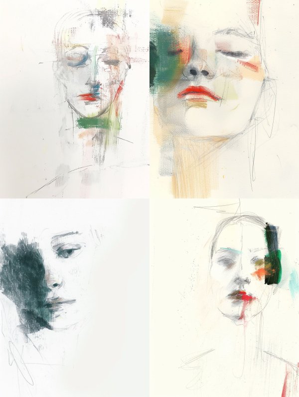 Ethereal Fragment Portrait