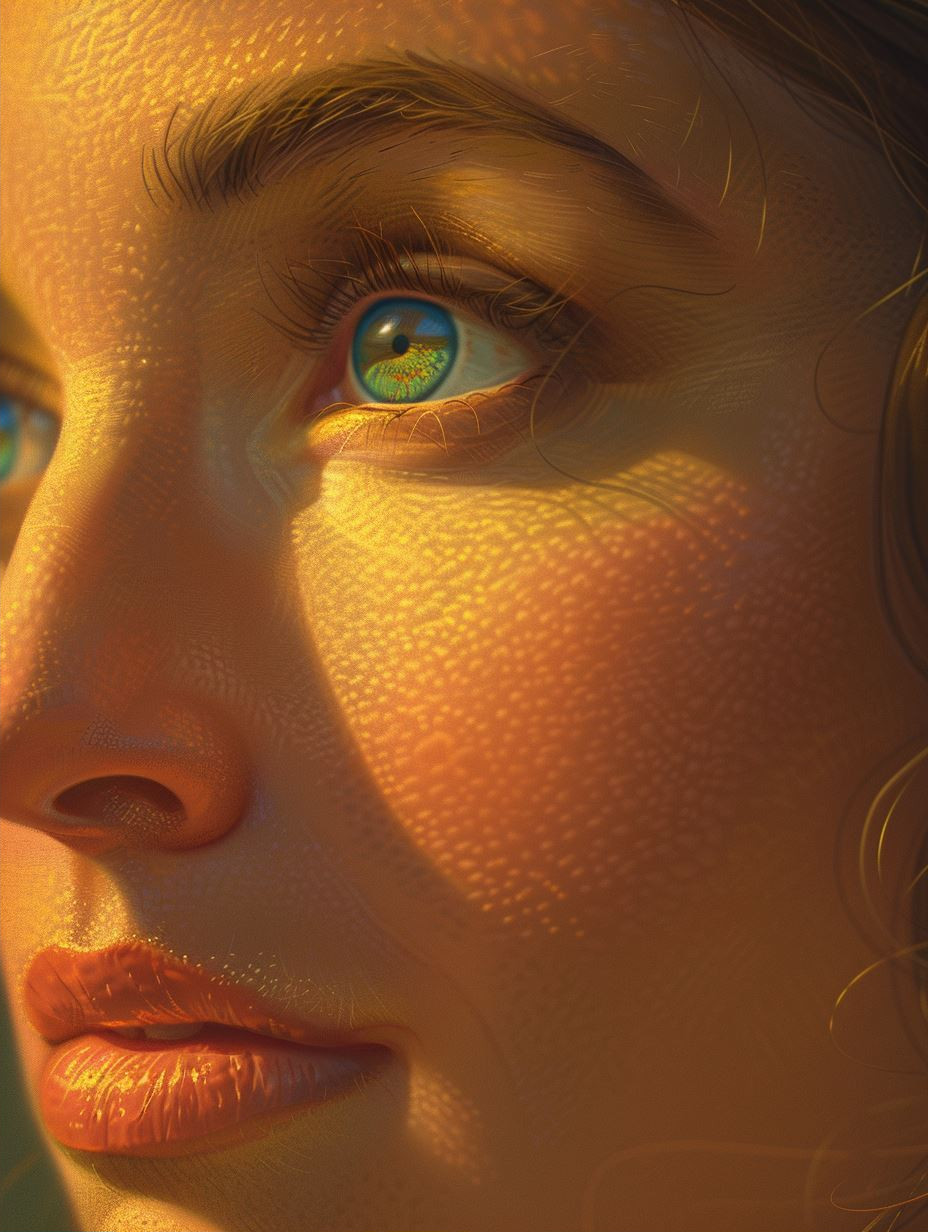 Golden Hour Ethereal Gaze