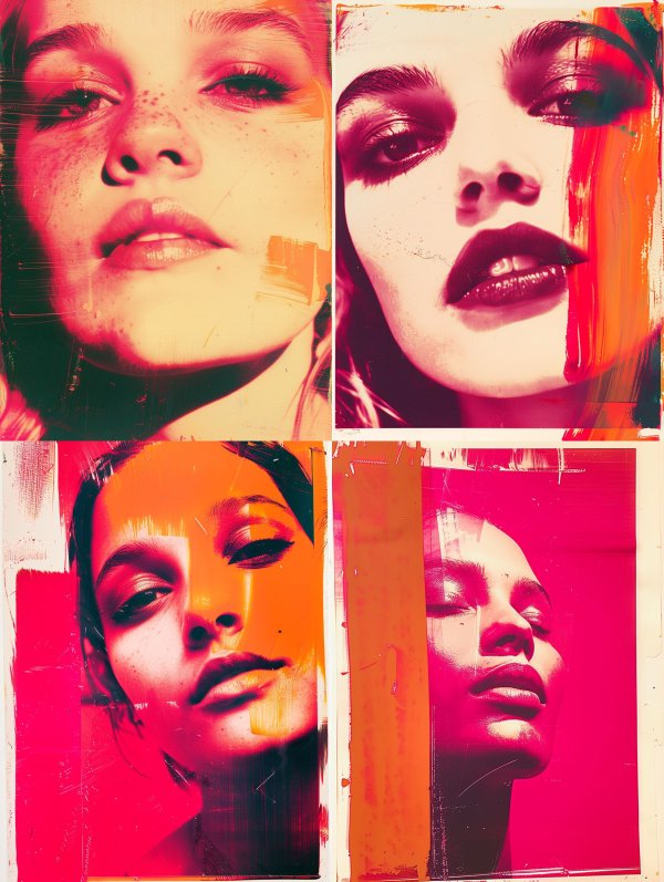 Neon Grunge Portrait Study