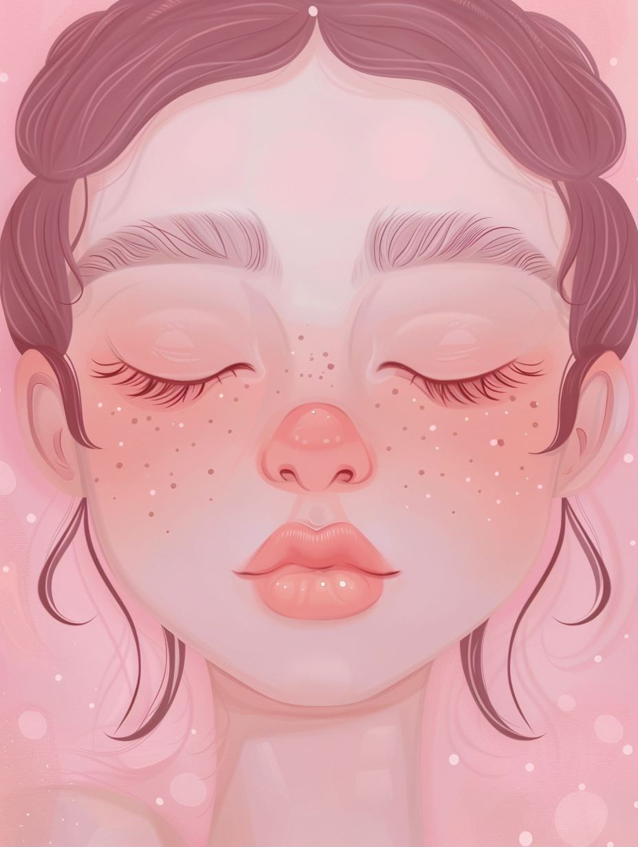 Ethereal Blush Dreamscape Portrait - Image 1