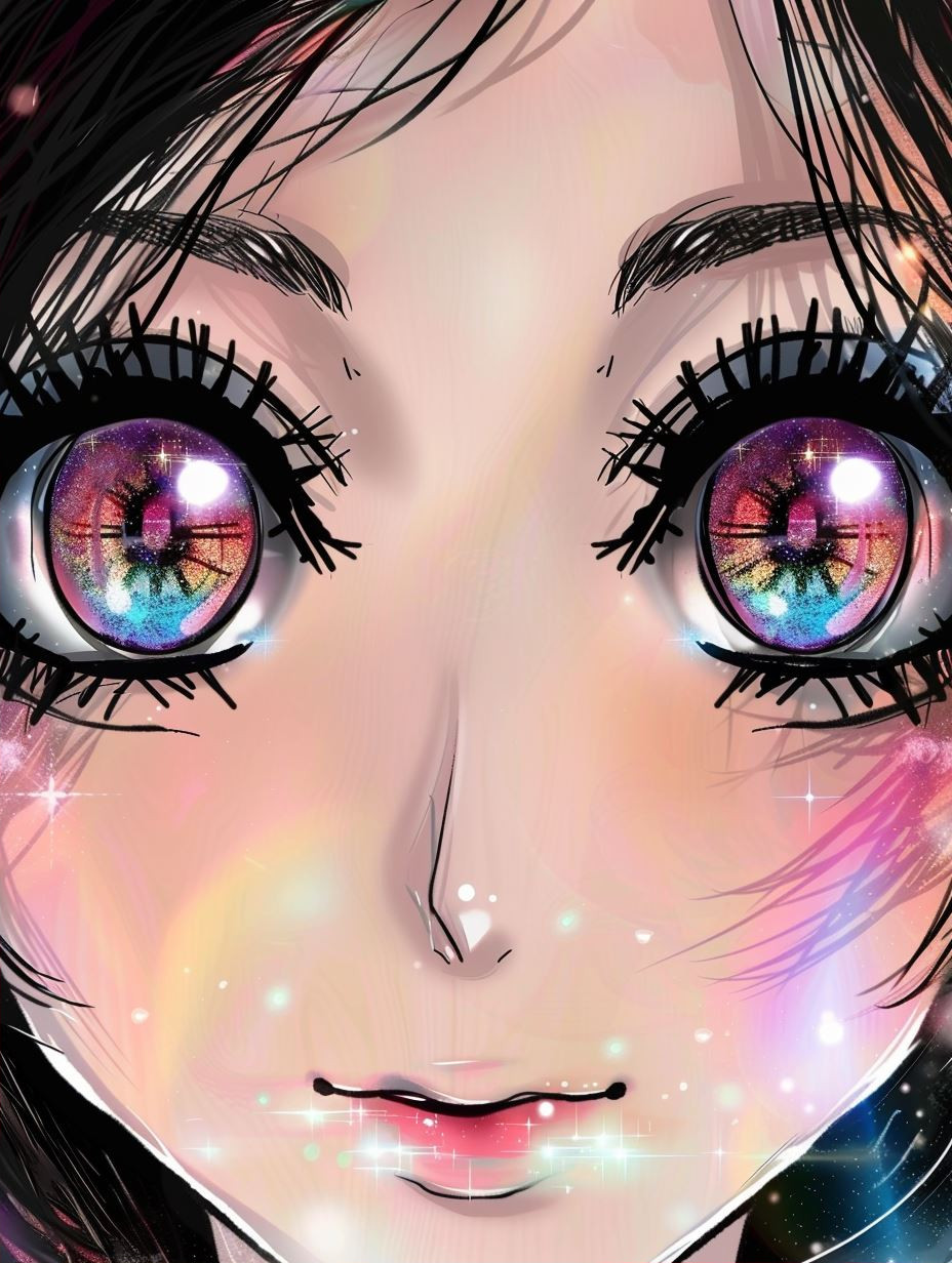 Ethereal Pastel Anime Portrait