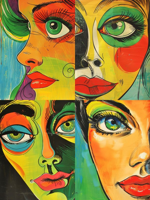 Vibrant Pop Art Portrait