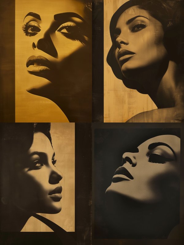 Golden Noir Cinematic Portrait