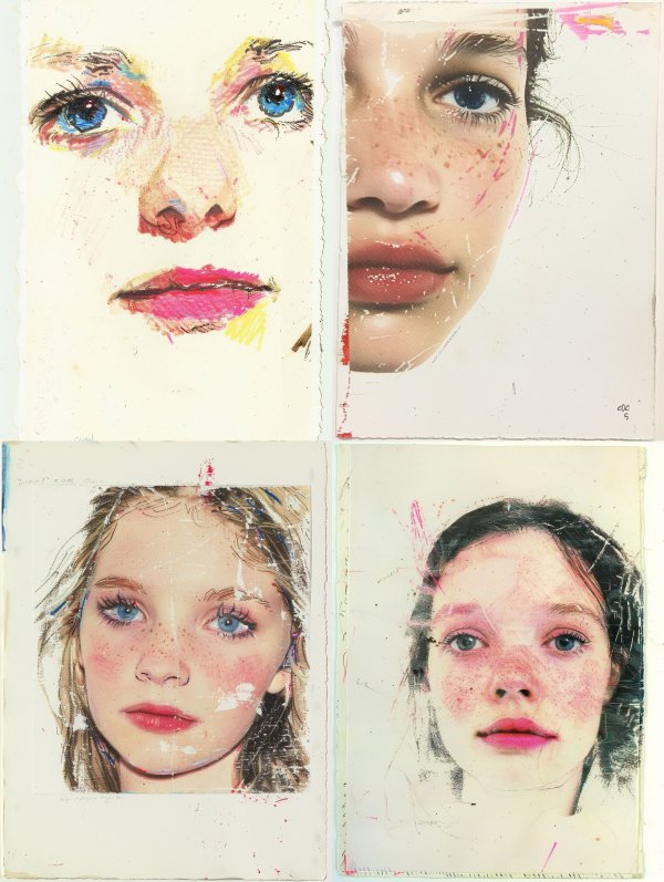 Prismatic Pastel Portrait