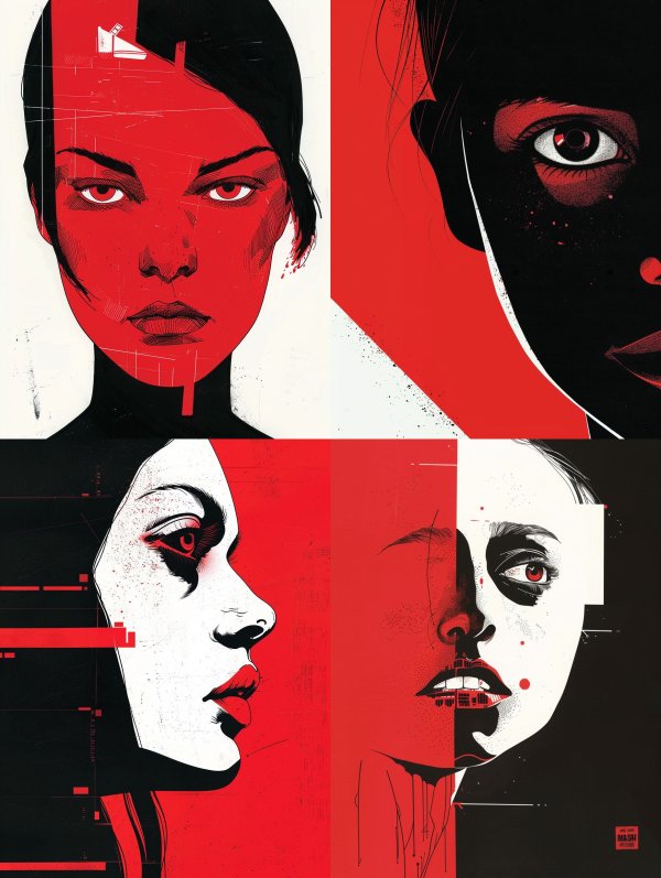 Crimson Cyber Noir