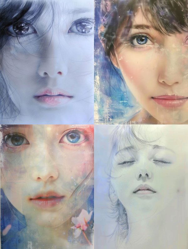 Ethereal Charcoal Gaze