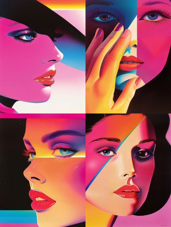 Neon Glamour Portrait