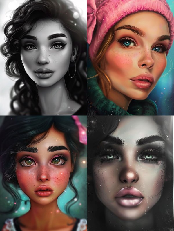 Ethereal Monochrome Portrait Study