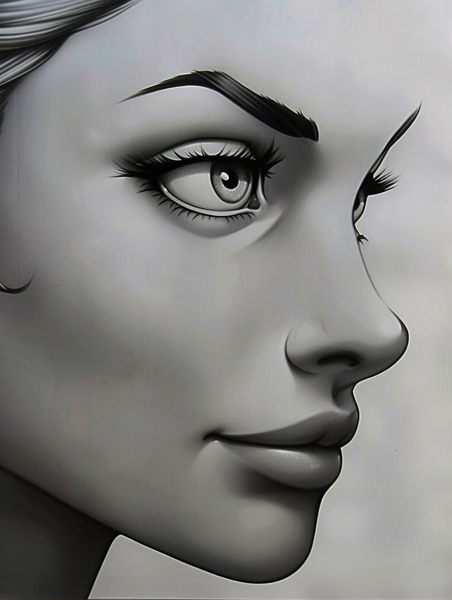 Ethereal Monochrome Portrait Study