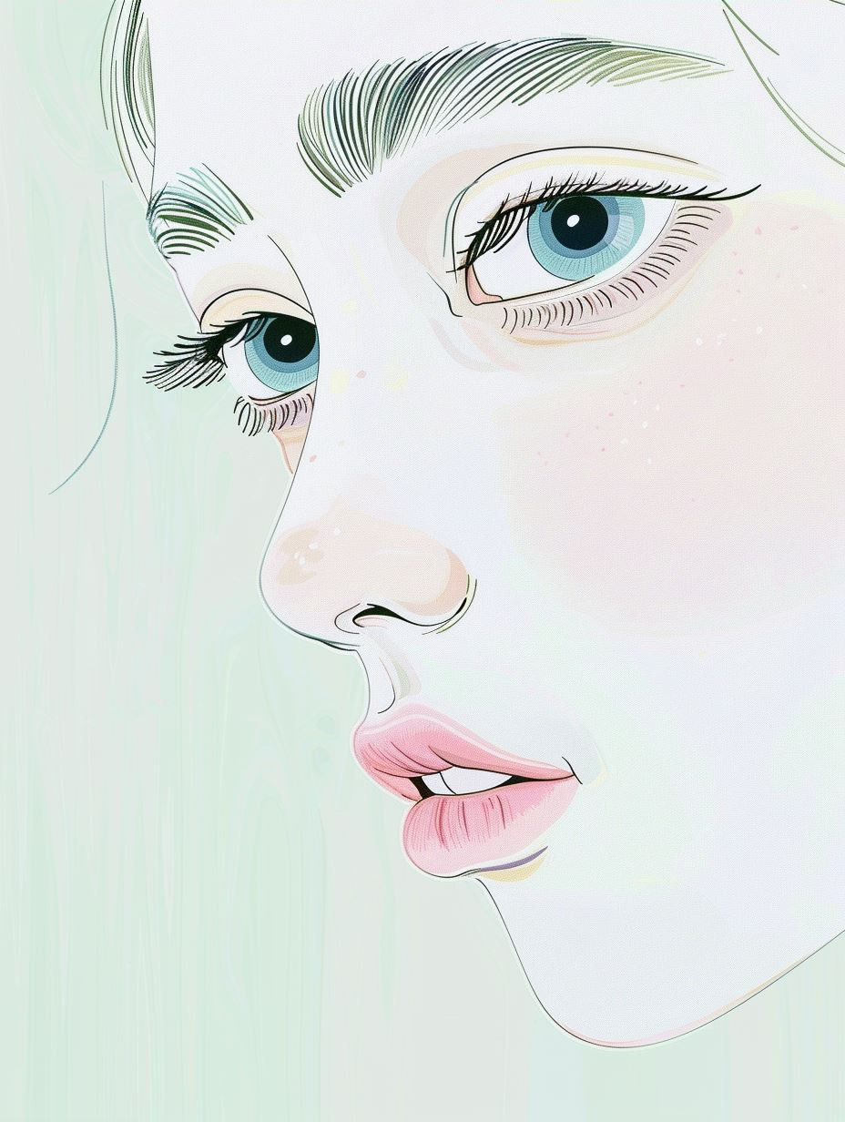 Ethereal Pastel Floral Portrait