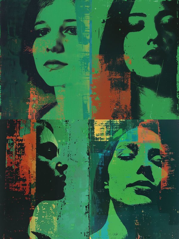 Neon Grunge Portrait