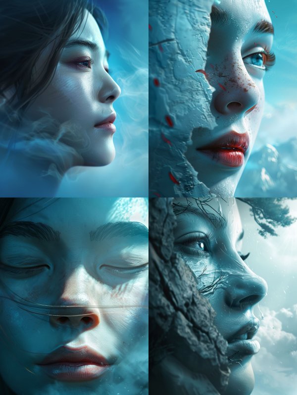 Azure Ethereal Glow