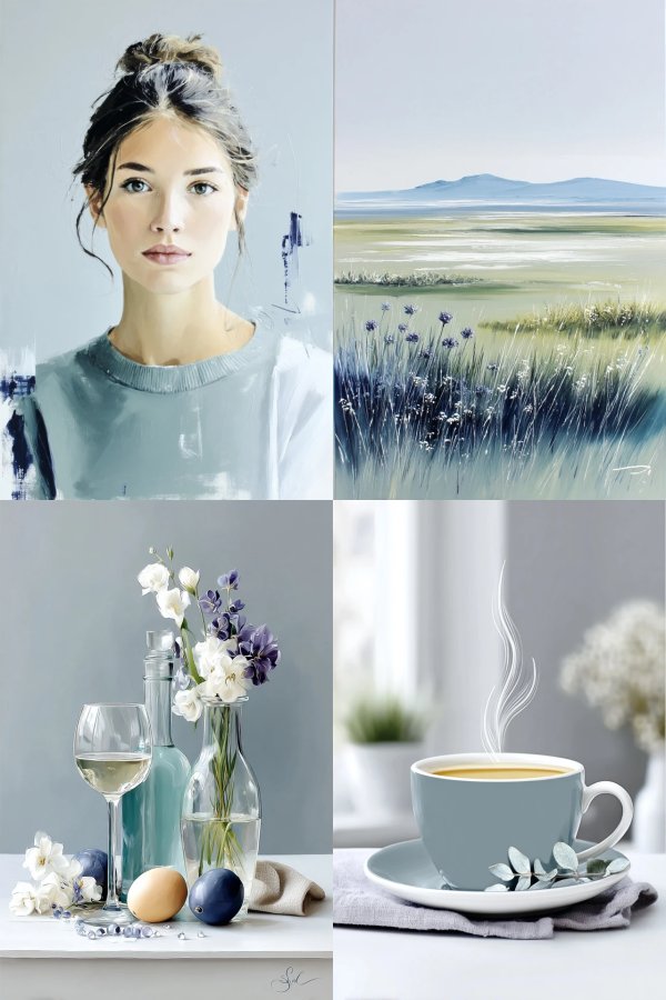 Serene Oil Portrait