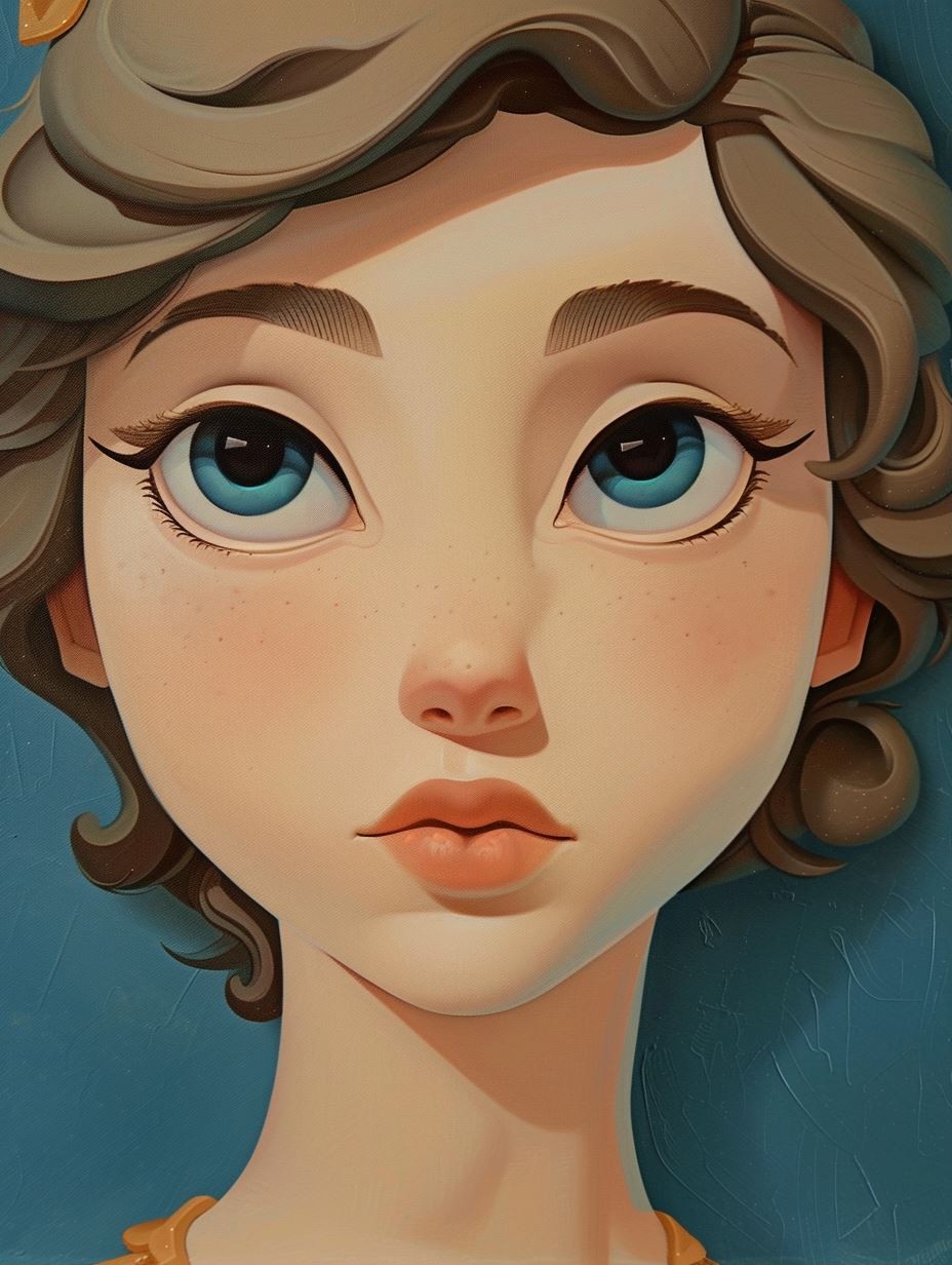 Ethereal Stylized Gaze