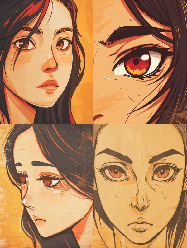 Emotional Gaze Anime Portraits