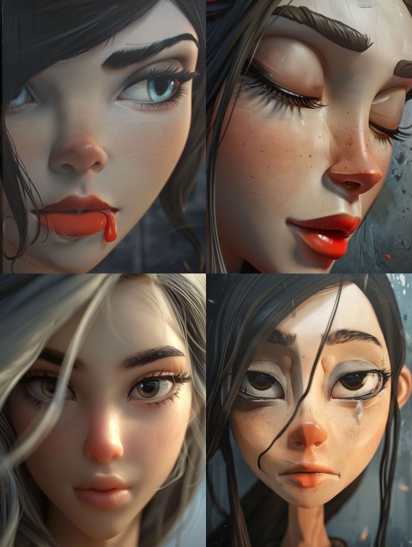 Ethereal Gaze of Crimson Desire