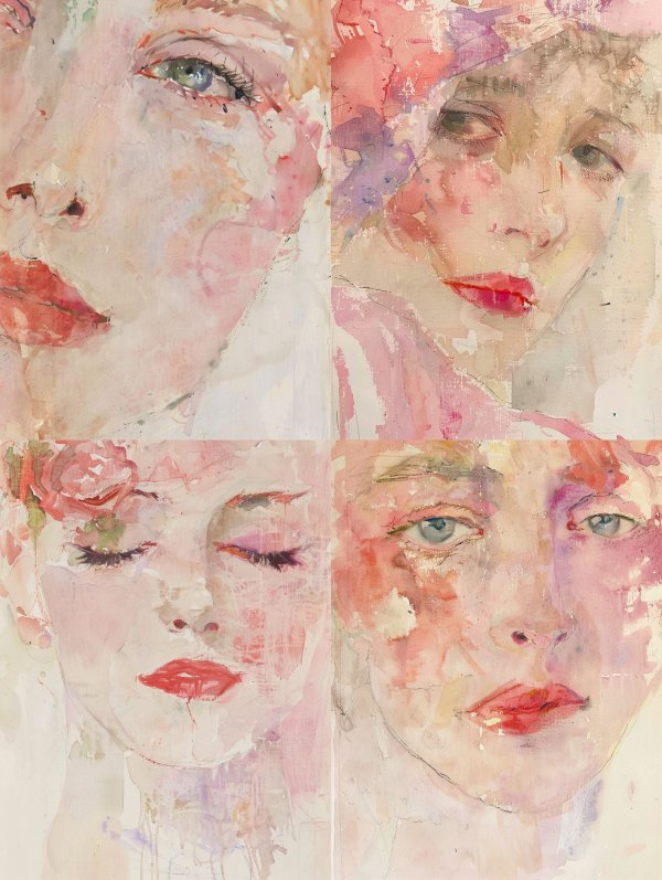 Ethereal Watercolor Gaze