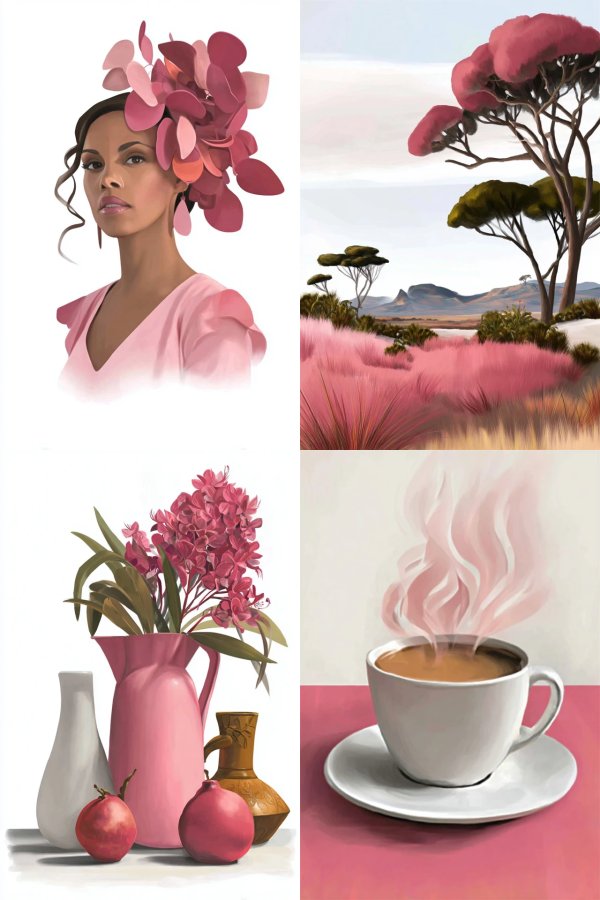 Floral Elegance Portrait