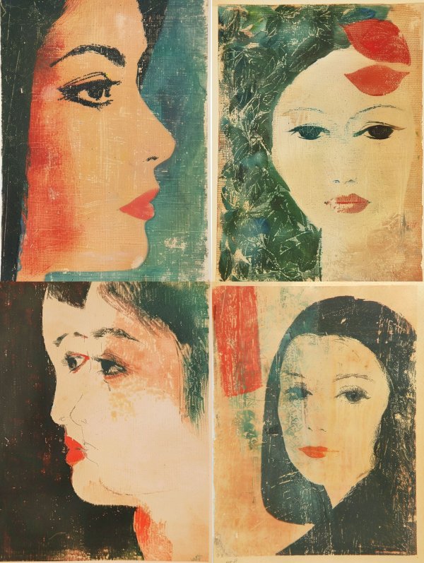 Vintage Pop Art Portrait