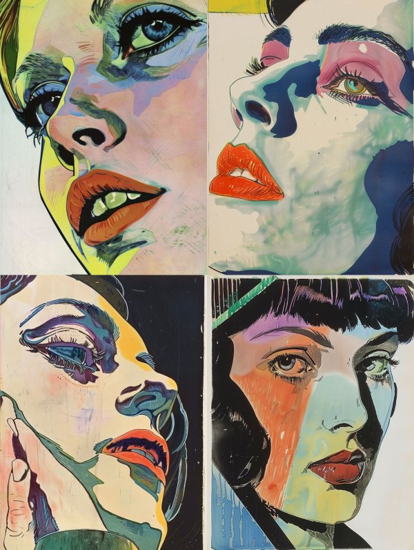 Neon Pop Art Portrait