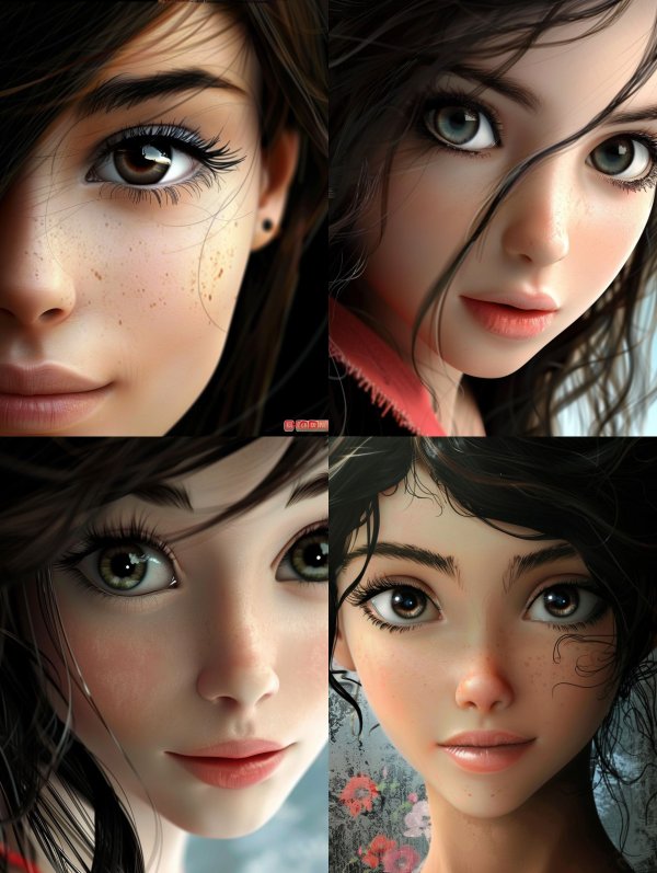 Ethereal Freckled Gaze