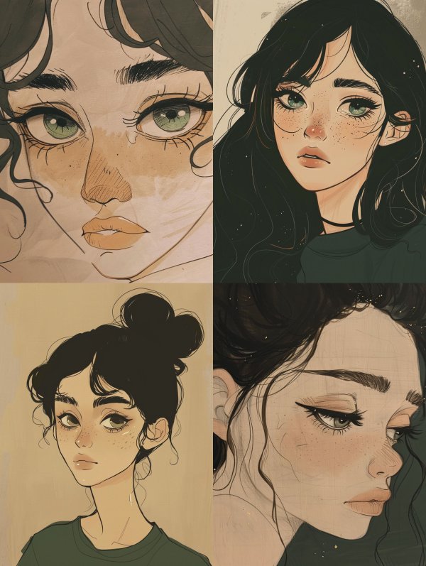 Ethereal Ink Gaze
