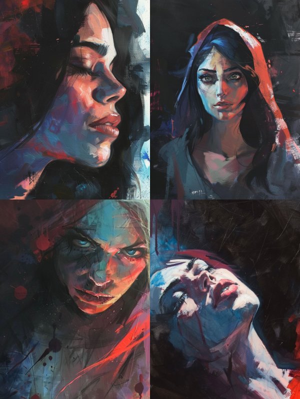 Moody Cinematic Digital Portraits