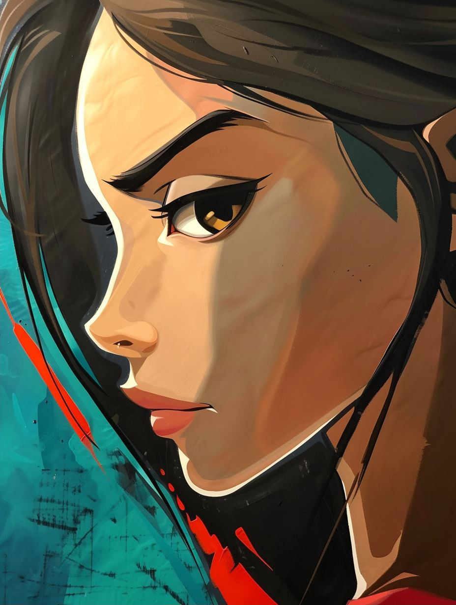 Abstract Prism Portrait Study
