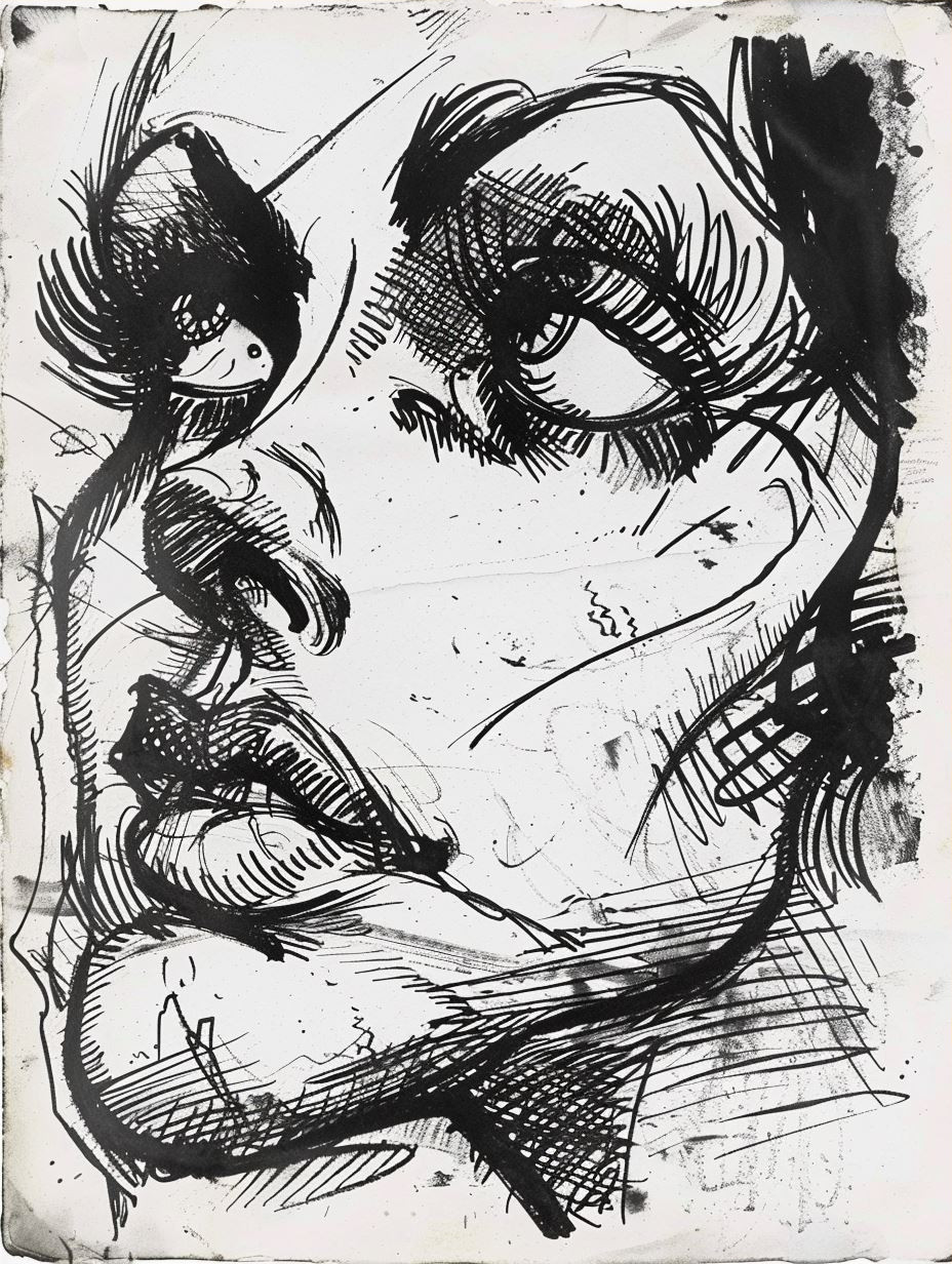 Bold Ink Portrait Study