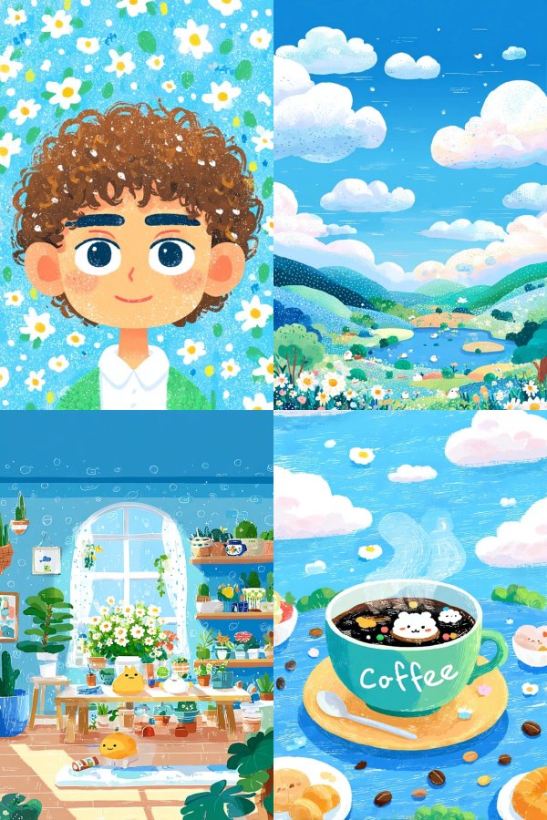 Cheerful Floral Portrait
