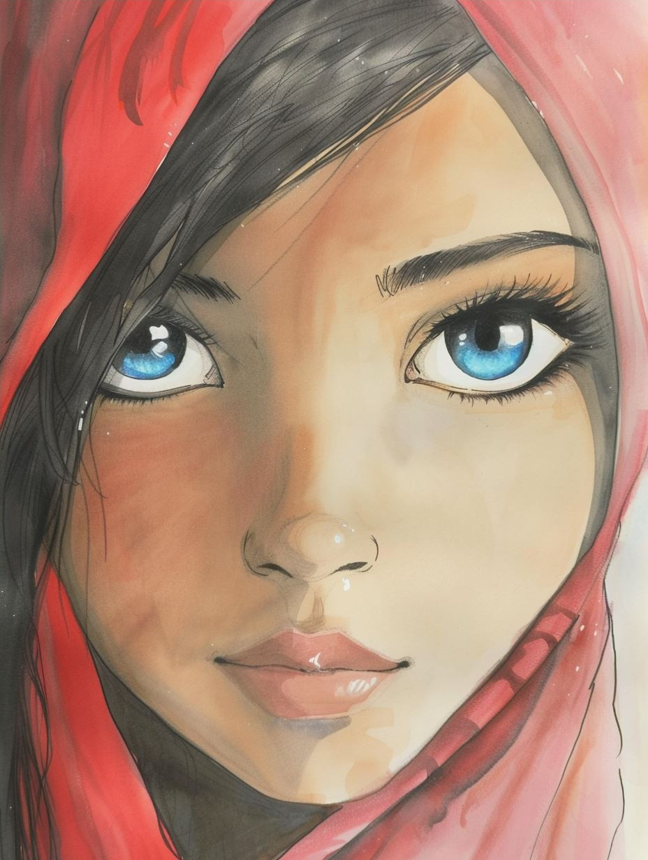 Ethereal Digital Portrait Study