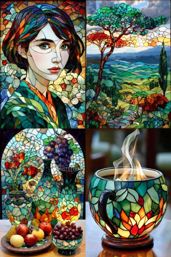 Prismatic Glass Portrait